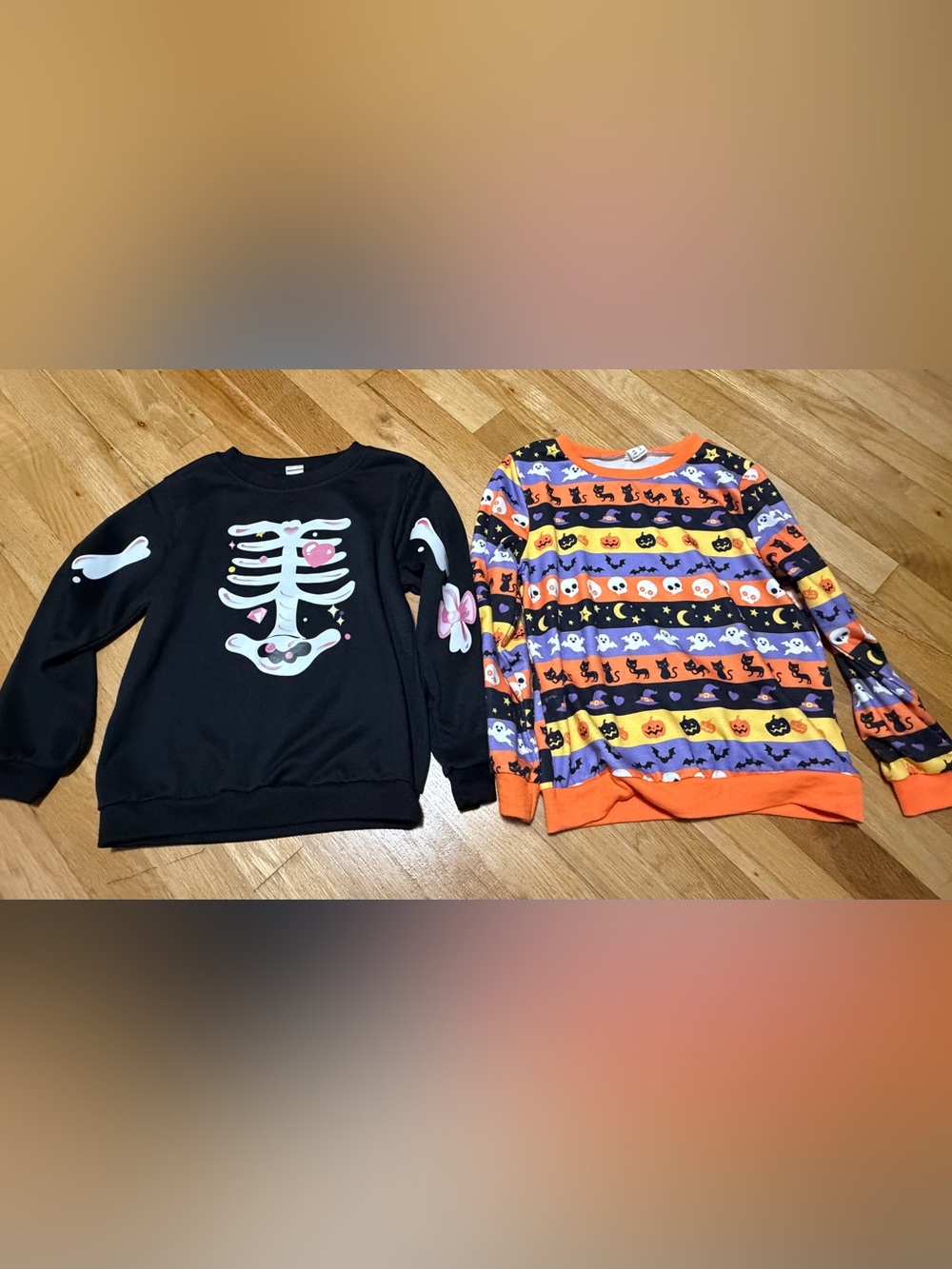 Girls Halloween Sweatshirt Bundle Size 7Y